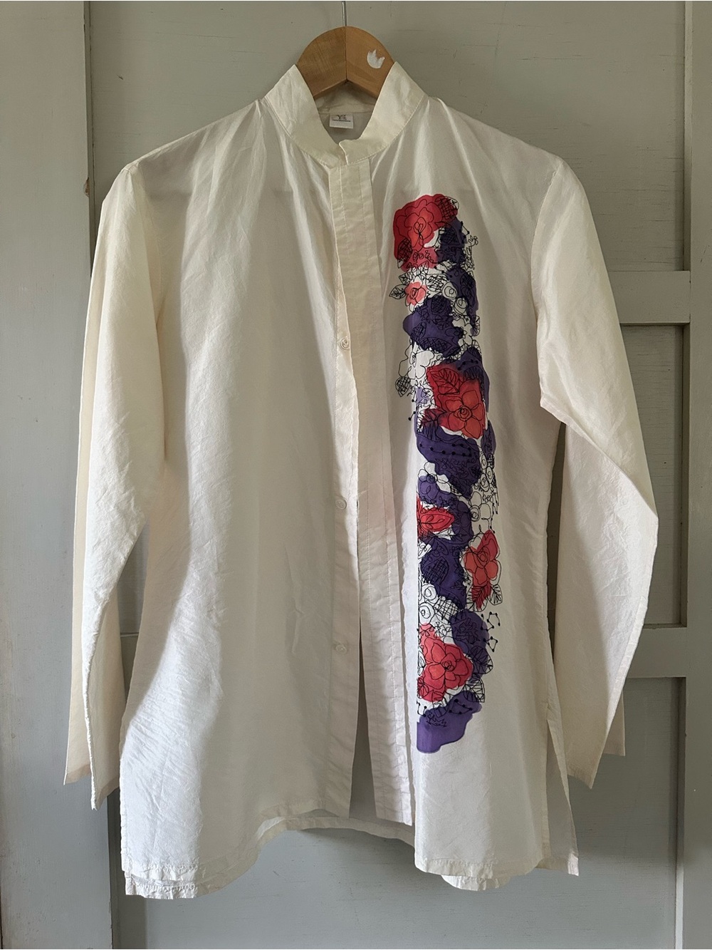 Y's by Yohji Yamamoto Cream Button-Front Shirt